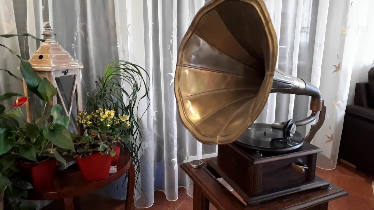 Stary patefon foxtrot Gęsiego  gramofon patephone old
