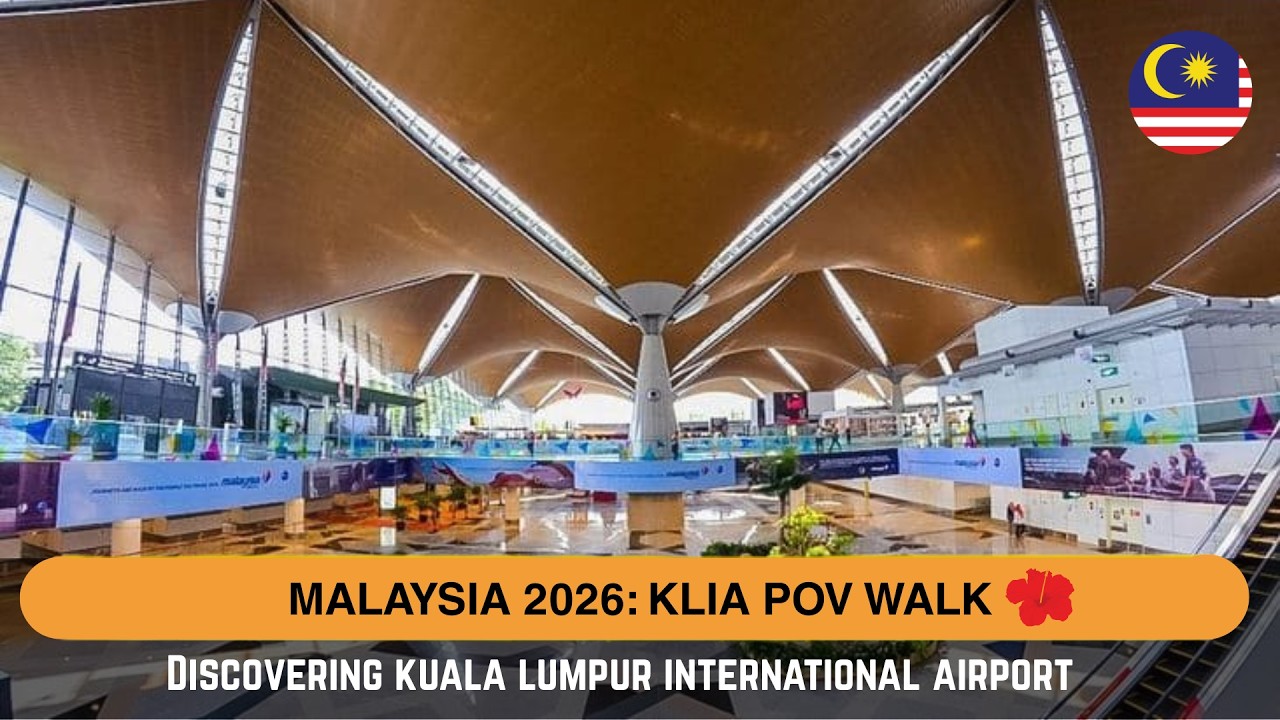 Walking Through KLIA Malaysia Airport – Food, Coffee, Shops & Amazing Travel Tips! ✈️🇲🇾