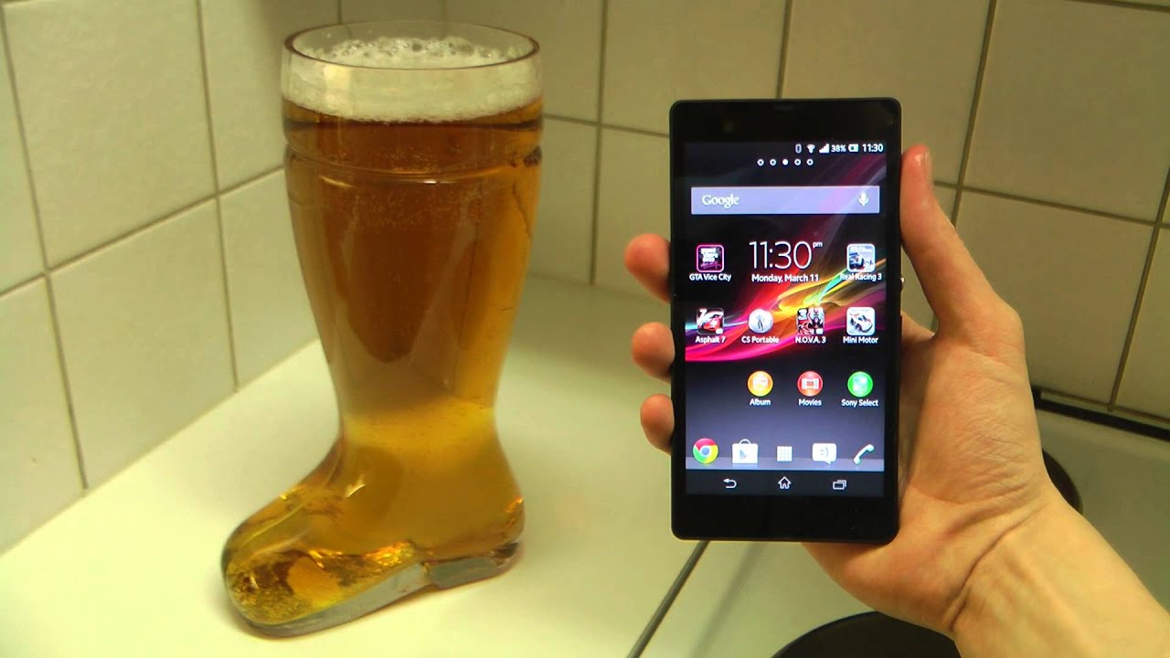 Обзор Sony Xperia Z &mdash; тест &laquo;пивного ботинка&raquo;