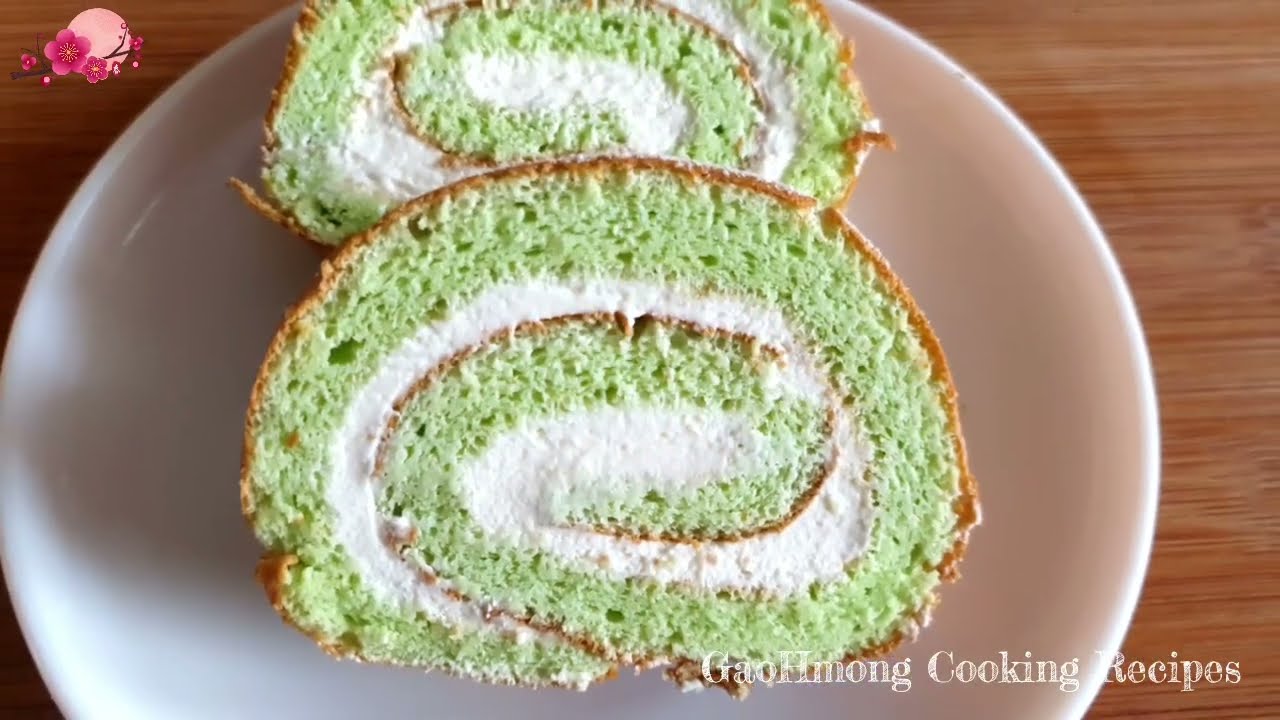 ROULE au PANDAN / ROLL PANDAN CAKE