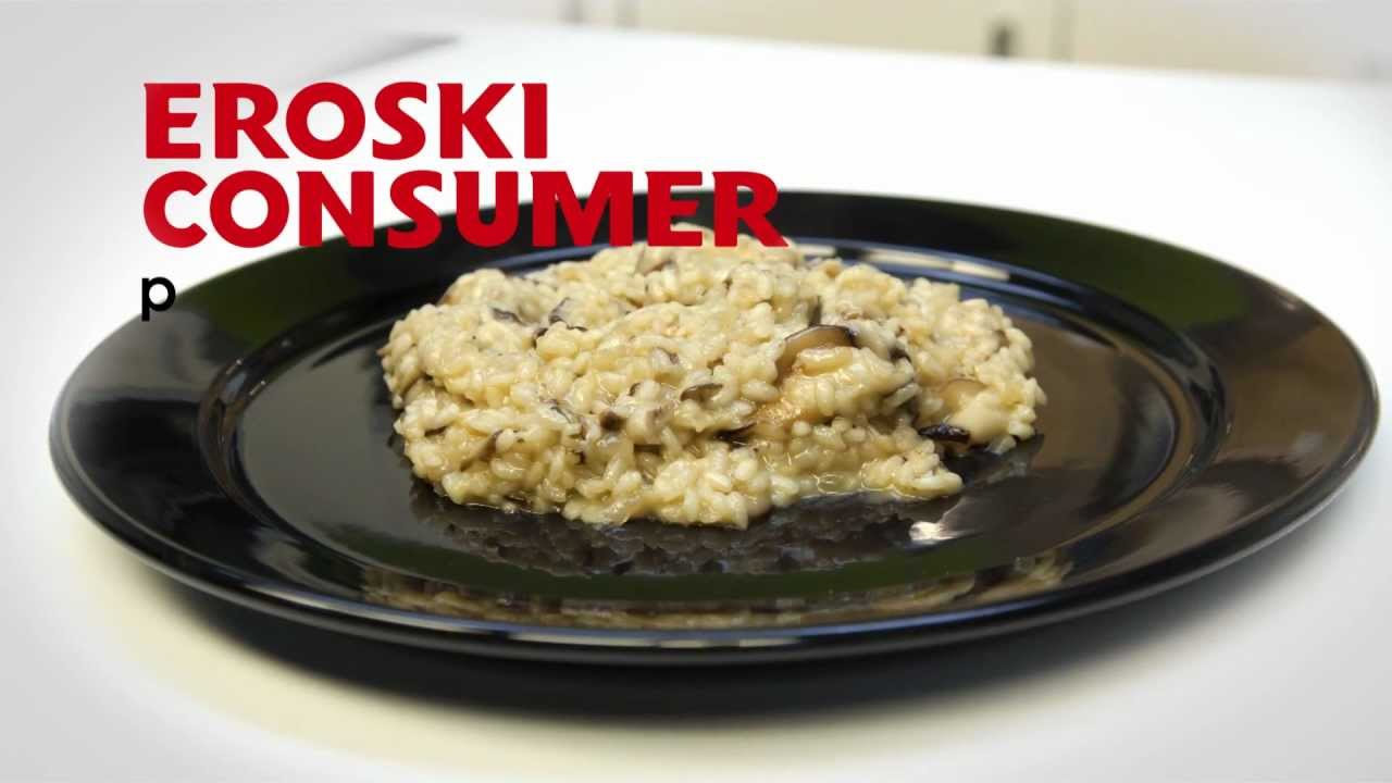 EROSKI CONSUMER | Risotto de setas con queso de cabra