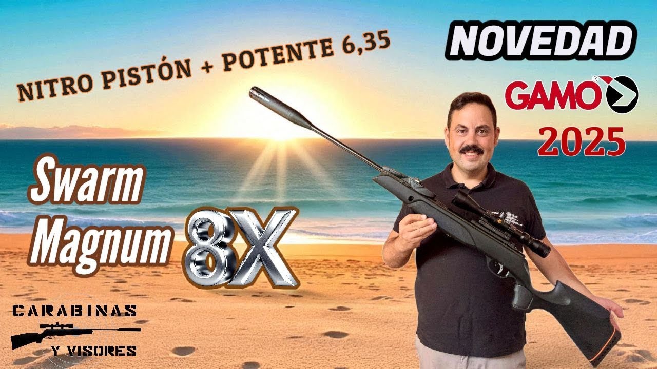 Gamo Swarm Magnun Gen3 8X 6.35 #carabinas #airecomprimido #Gamo #carabinasyvisores 