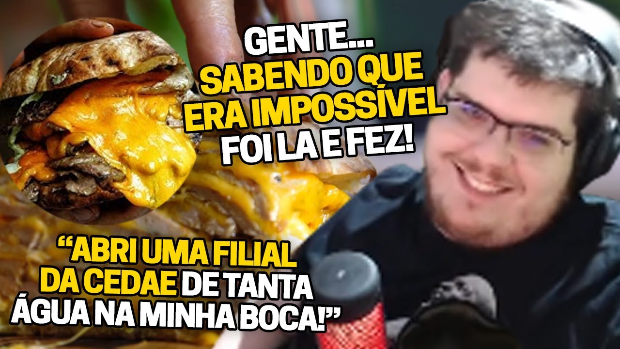 CASIMIRO REAGE AO PREPARO DO HAMB&Uacute;RGUER QUEIJO BOMBA (LOOOUCUUUUURA!!!!!) | Cortes do Casimito