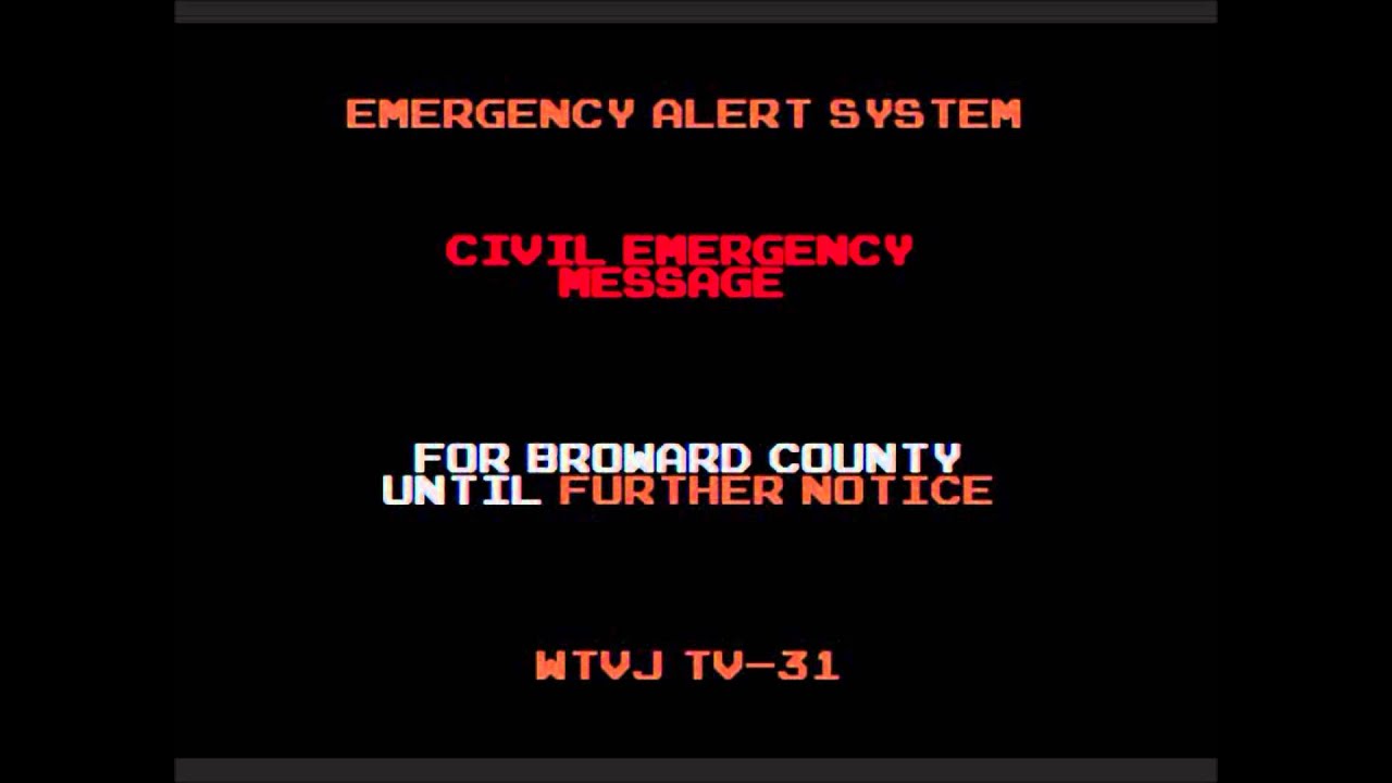 Emergency Alert System Civil Emergency Message