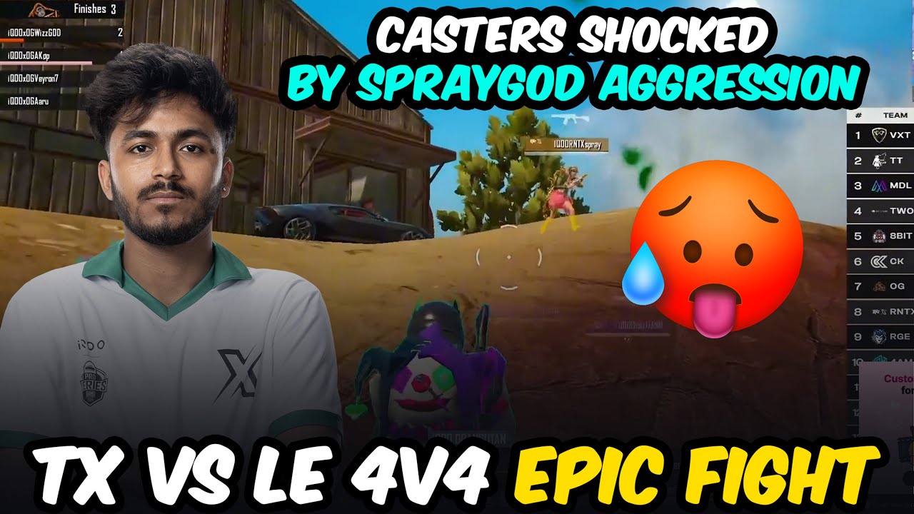 BGIS Caster Shocked by Spraygod 🥵 | Team Xspark