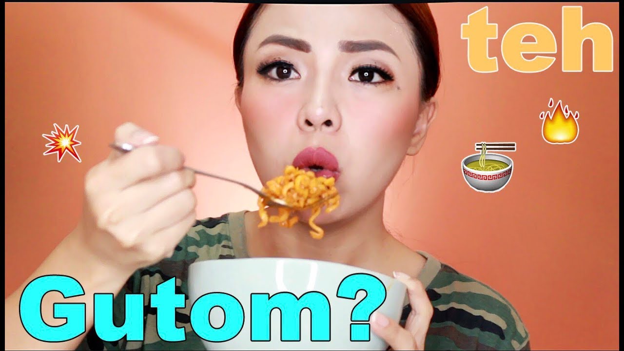 FULL Face Make Up While Eating SPICY NOODLES