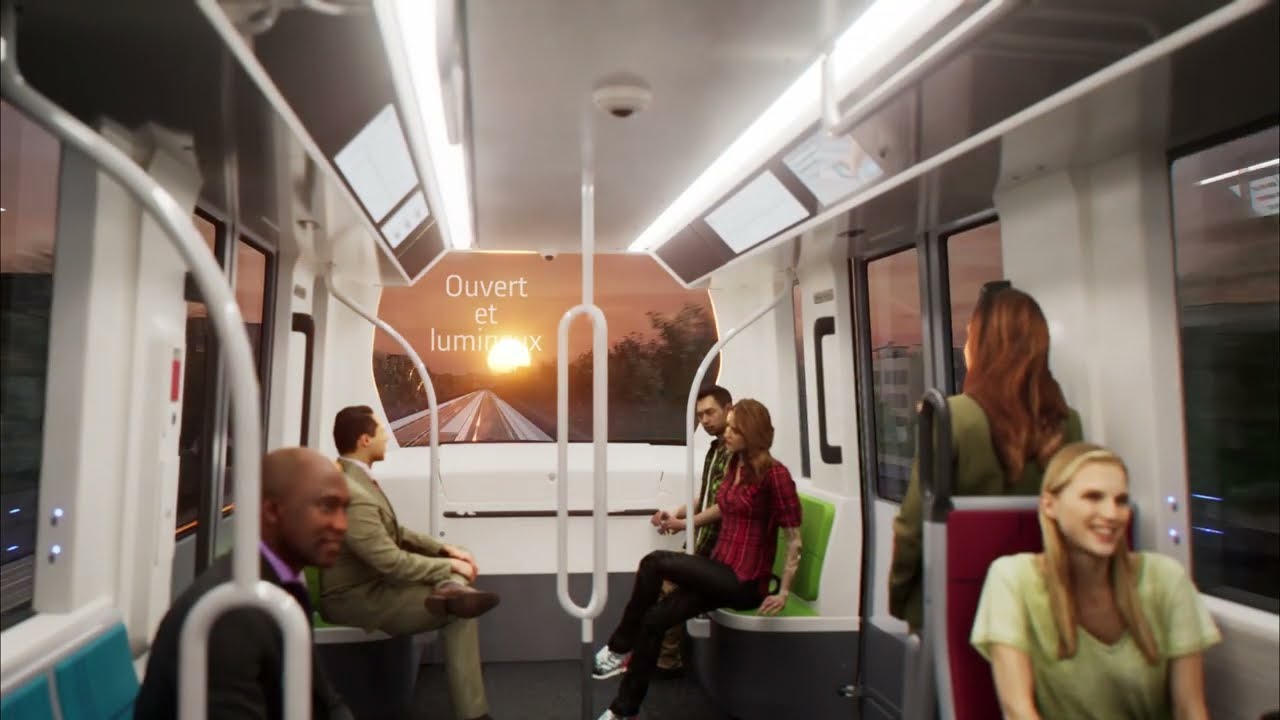 Future ligne 18 du métro francilien : le design intérieur des rames