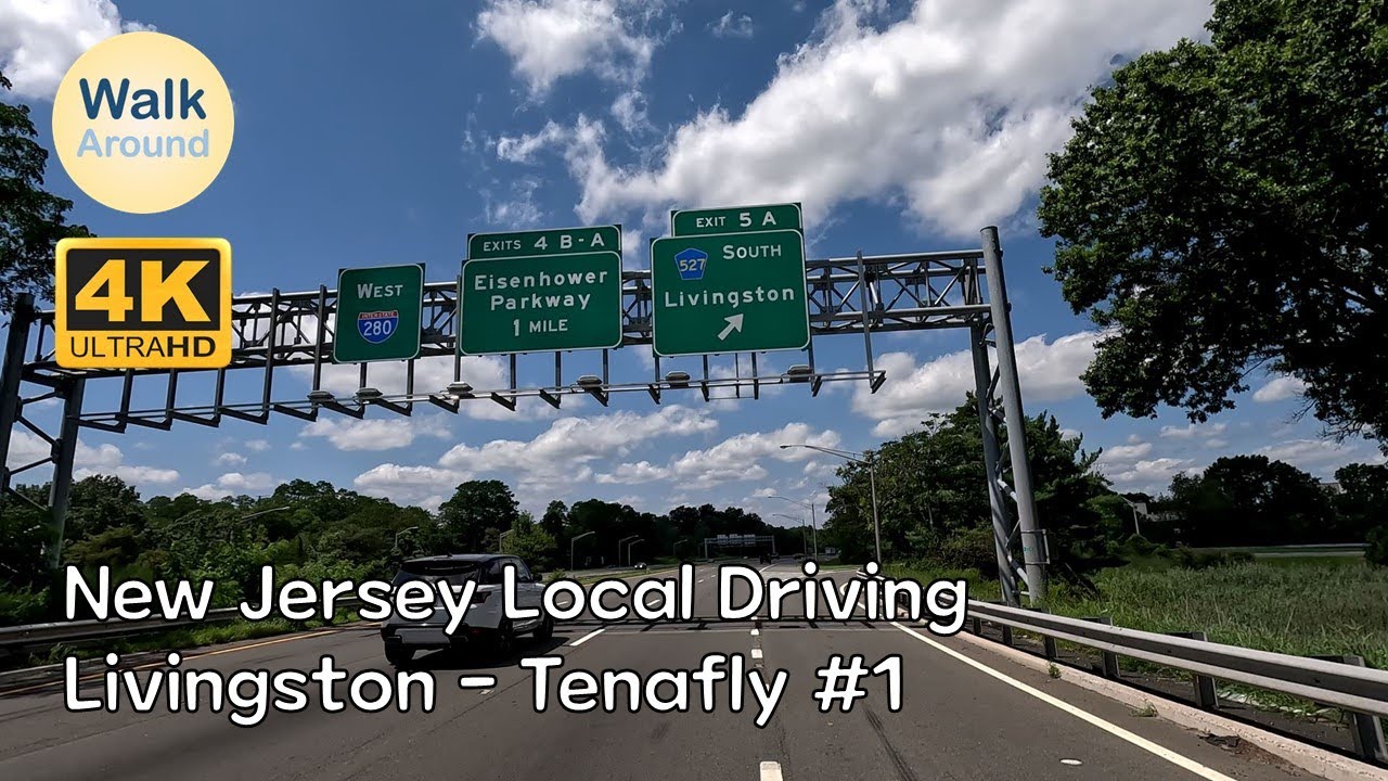 【4K60】 New Jersey Local Driving: Livingston - Tenafly #1