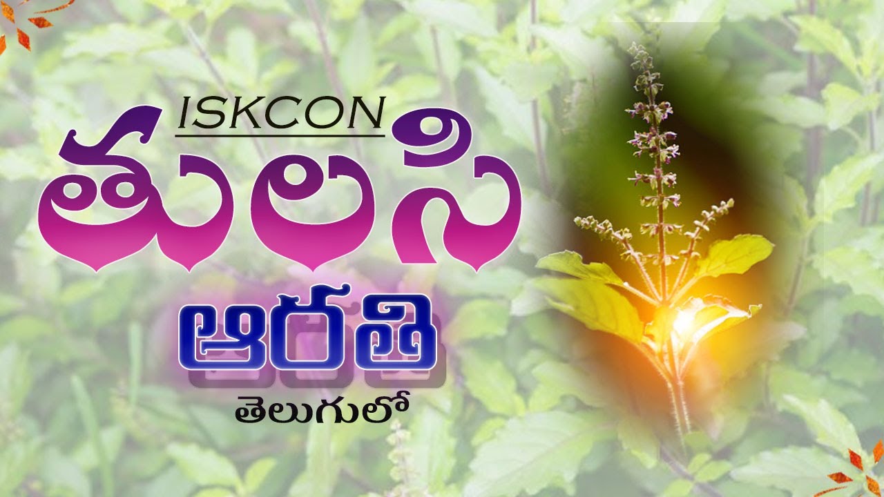 ISKCON Tulasi Arati with lyrics and  meaning   తెలుగులో  ఇస్కాన్ తులసి ఆరతి   ISKCON Vijayawada