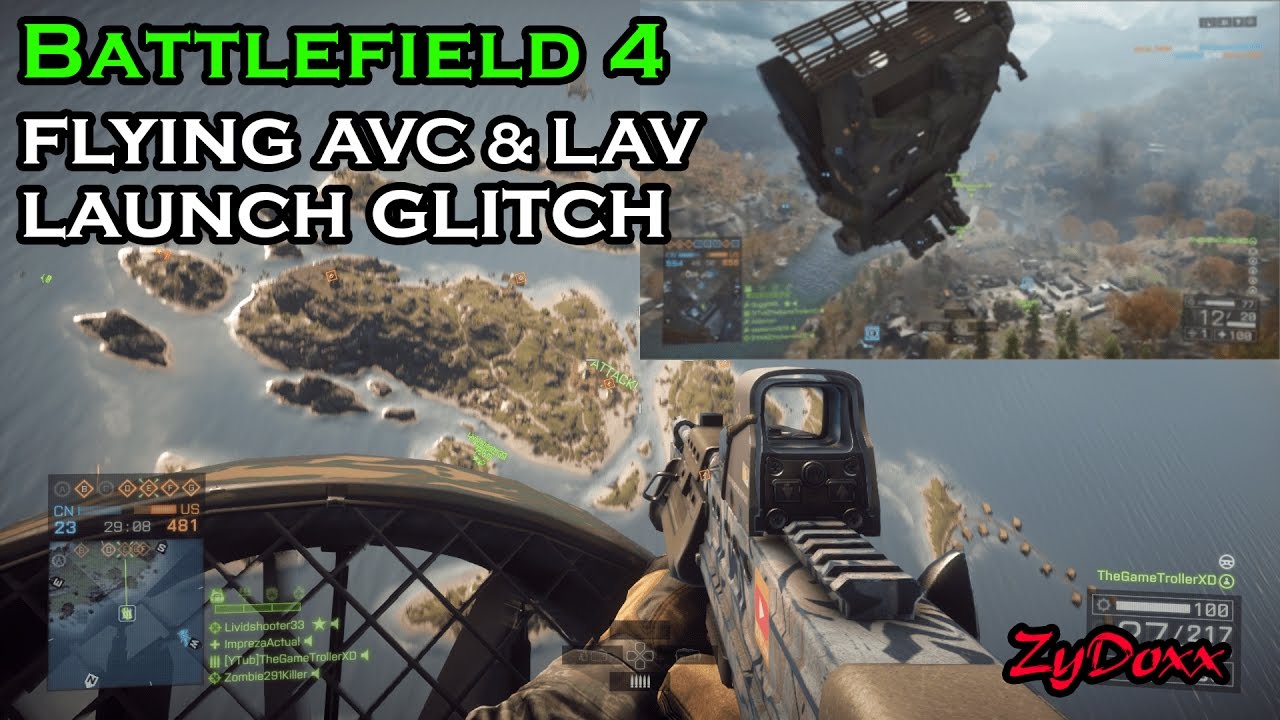 Battlefield 4 - flying AVC & LAV launch glitch