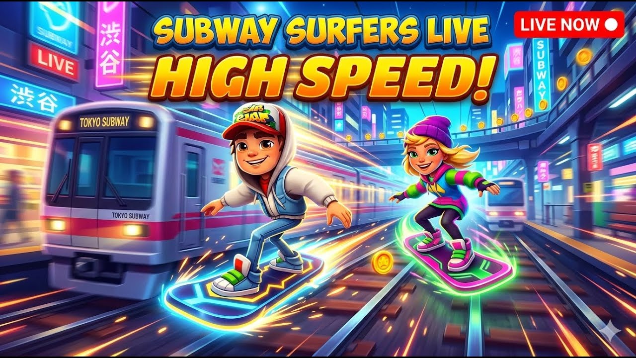 🏃‍♂️ SUBWAY SURFERS LIVE: IMPOSSIBLE HIGH SPEED! (World Record Attempt? 🏆)
