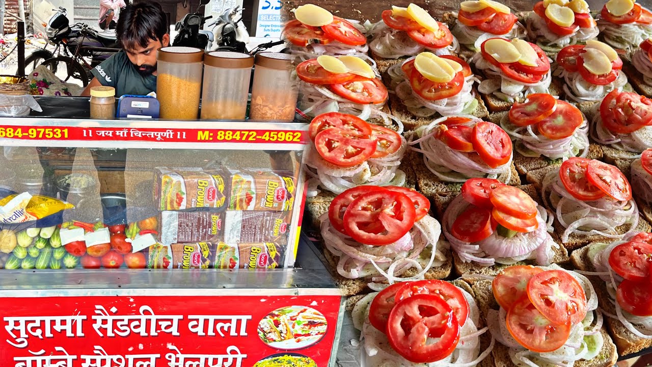 गोली की स्पीड से बनते हैं SANDWICH | Sudama Sandwich LUDHIANA | Indian Street Food