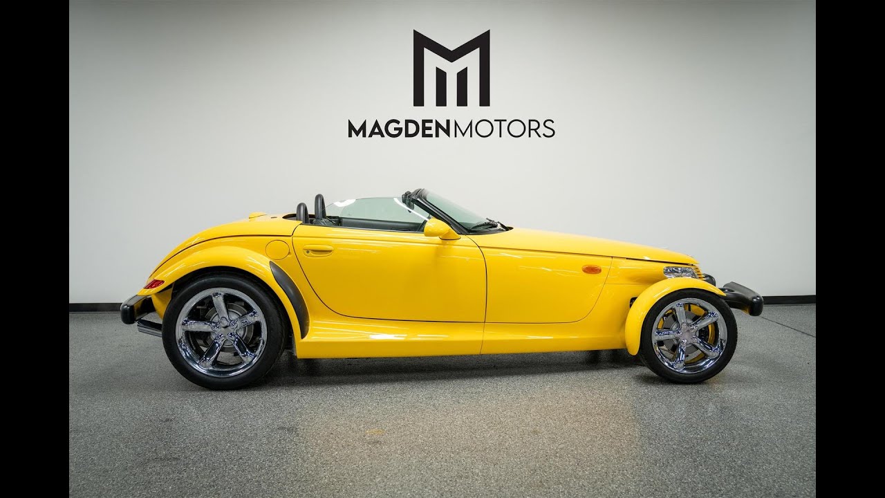 2000 Plymouth Prowler Roadster Yellow over Black Interior for Sale