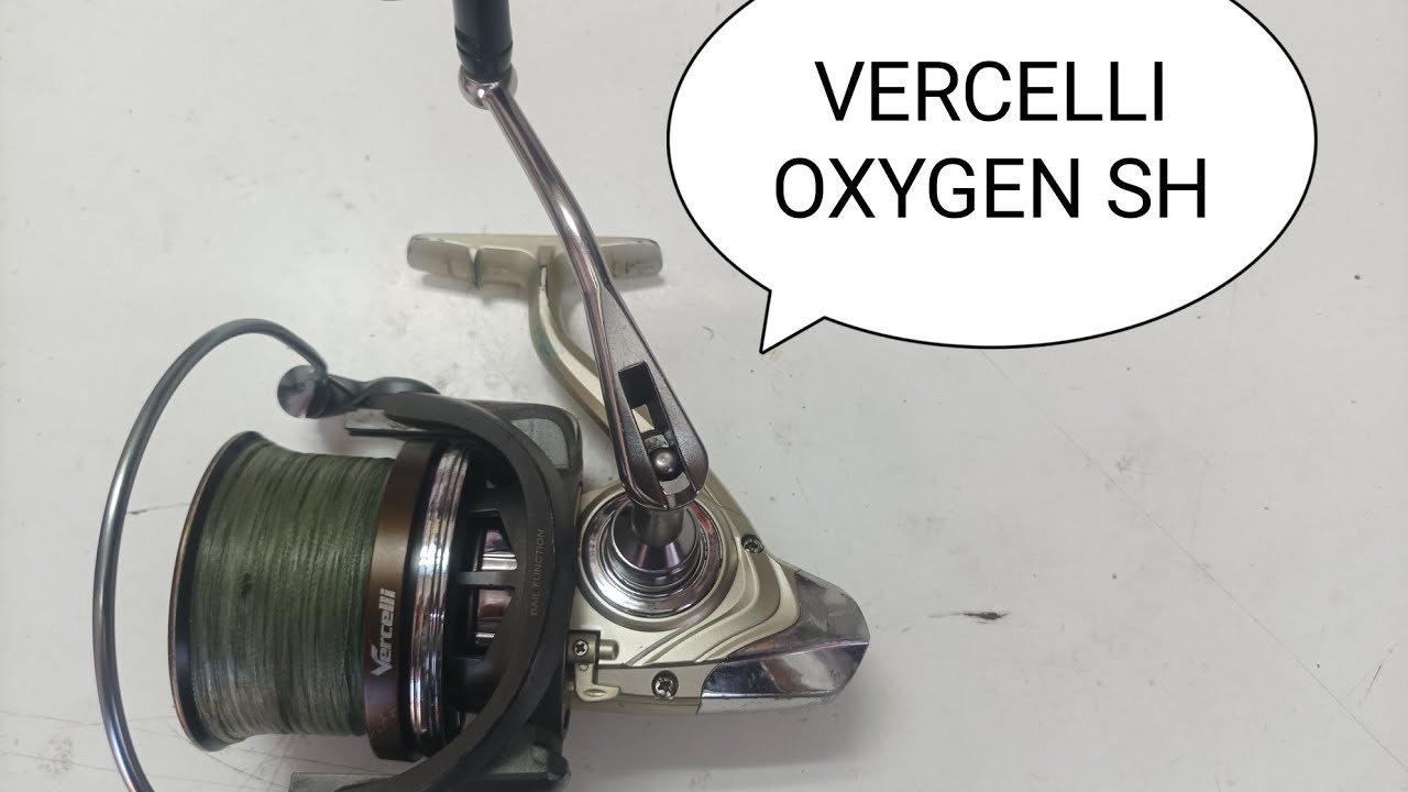 CARRETE O REEL DE PESCA VERCELLI OXYGEN SH COMO CAMBIAR PICK UP.