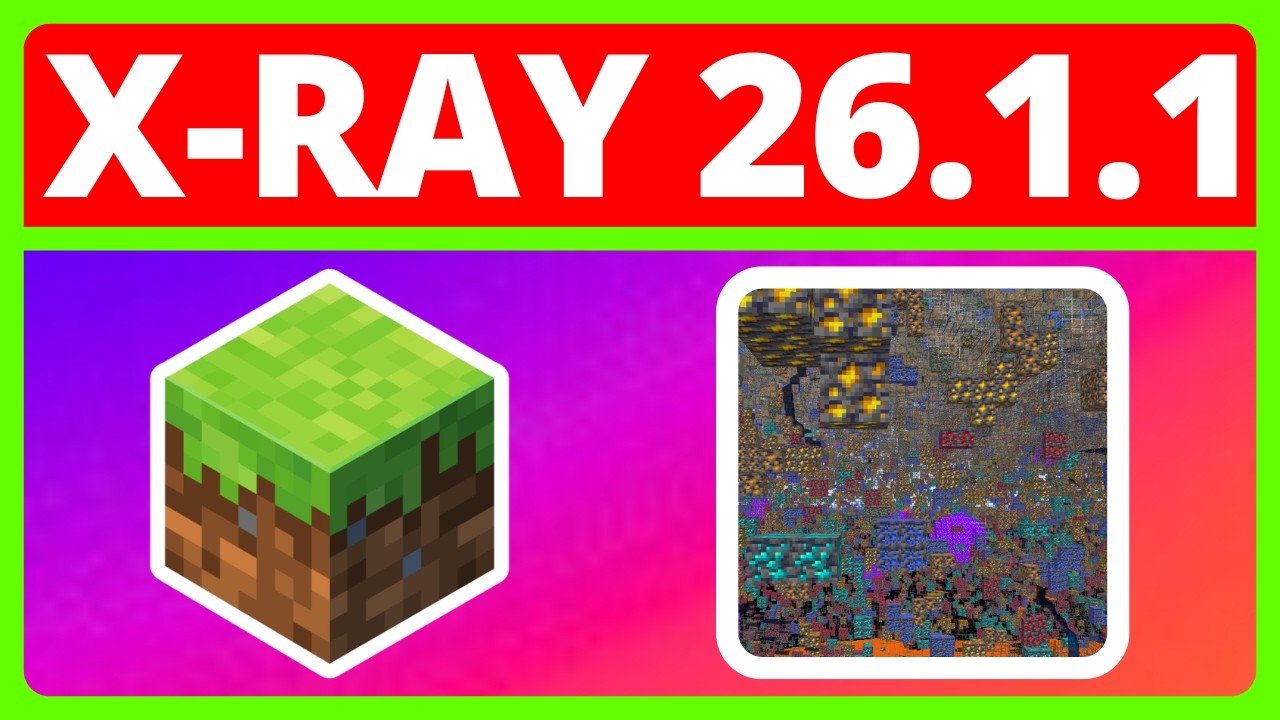 Как скачать и установить X-Ray для Minecraft Java 26.1.1 | Ресурс-пак Minecraft Xray