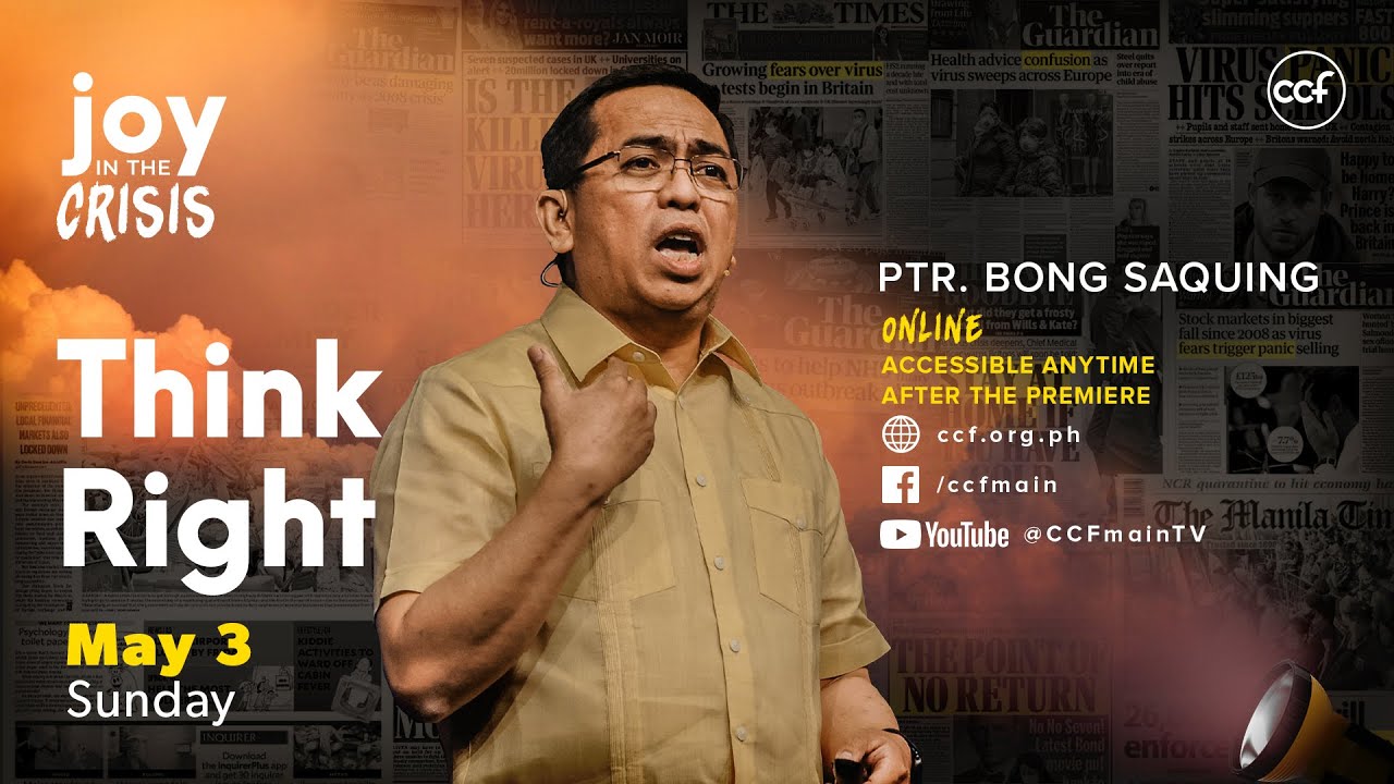 Think Right - Bong Saquing - Joy in the Crisis