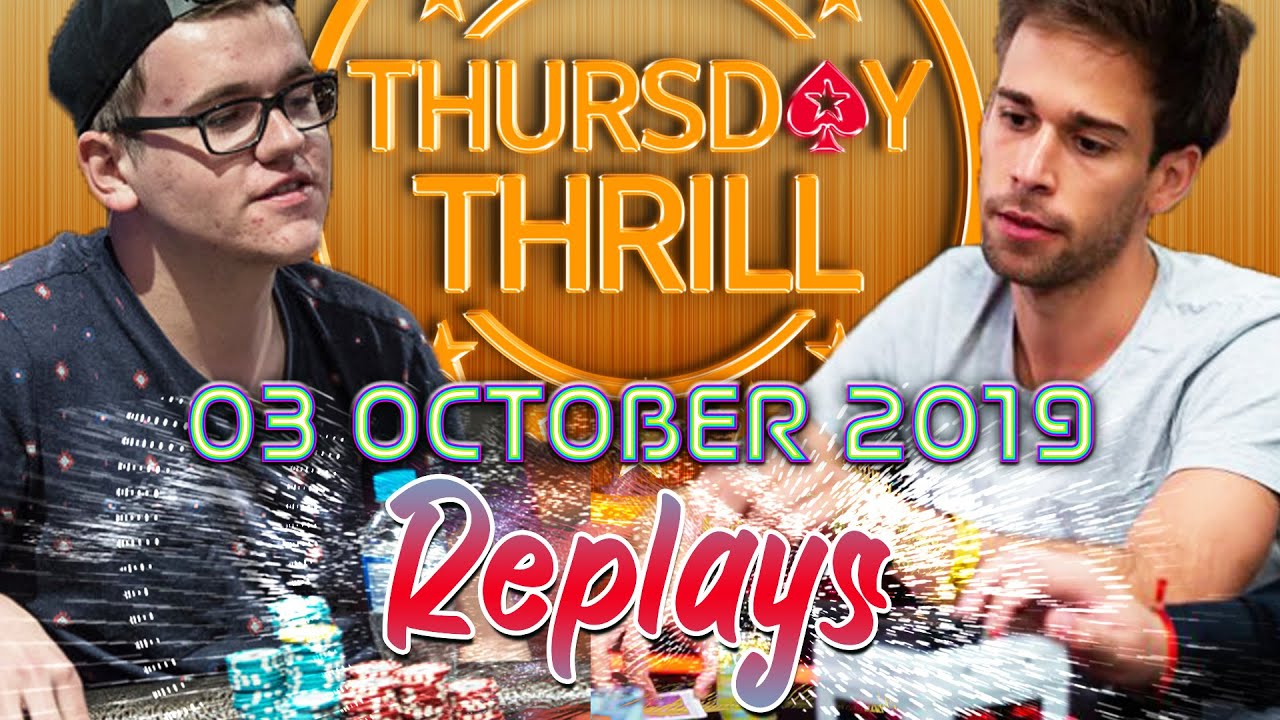 Thursday Thrill Jens Lakemeier | Tomás Paiva | Schildy1984 Poker Replays 2019
