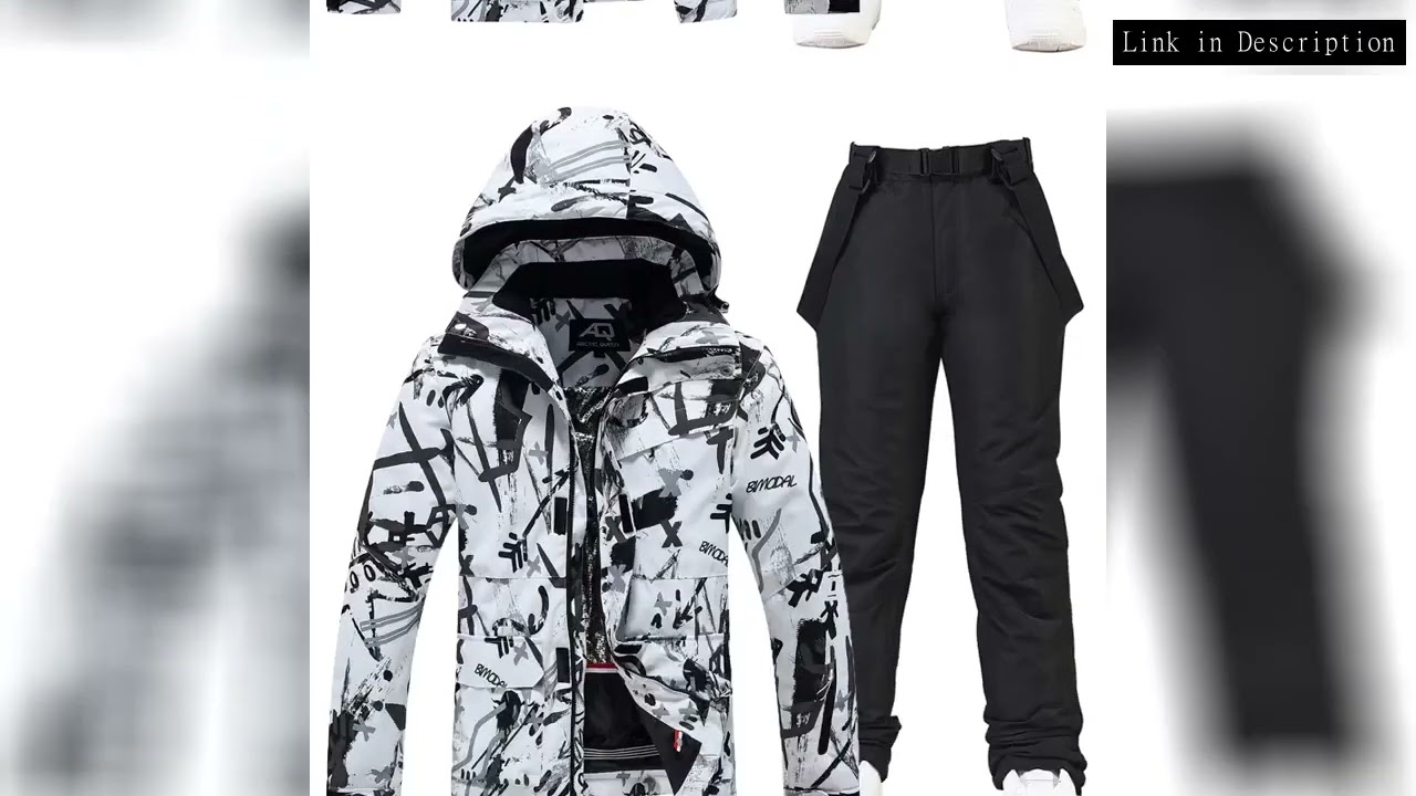 -30, Women's and Men's Snow Suit Sets, Snowboarding Clothing, Skiing Costumes, 10k Waterproof, Winte