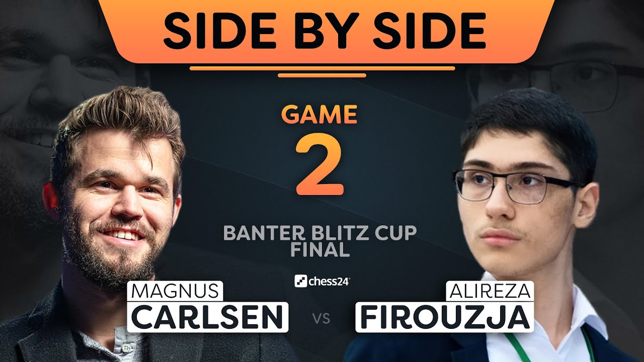 Carlsen vs. Firouzja, Game 2/16 | “This is super annoying!” | SIDE BY SIDE