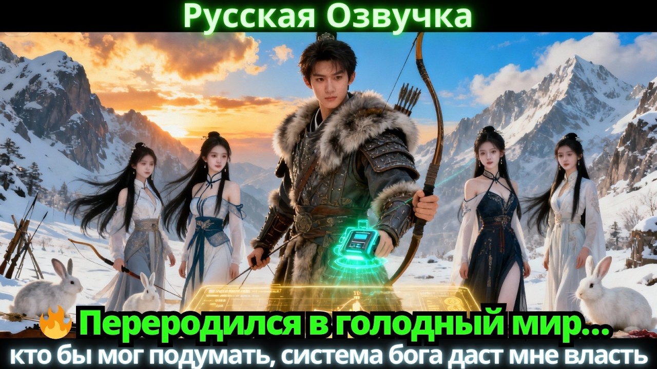 👑 Стал беженцем в голоде… кто бы мог подумать, система бога покорит мир