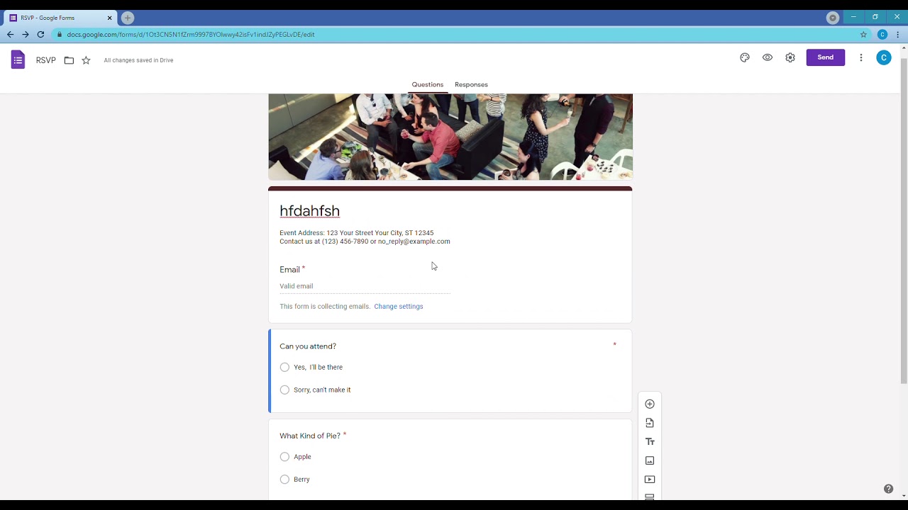 How to Create a Google RSVP Form