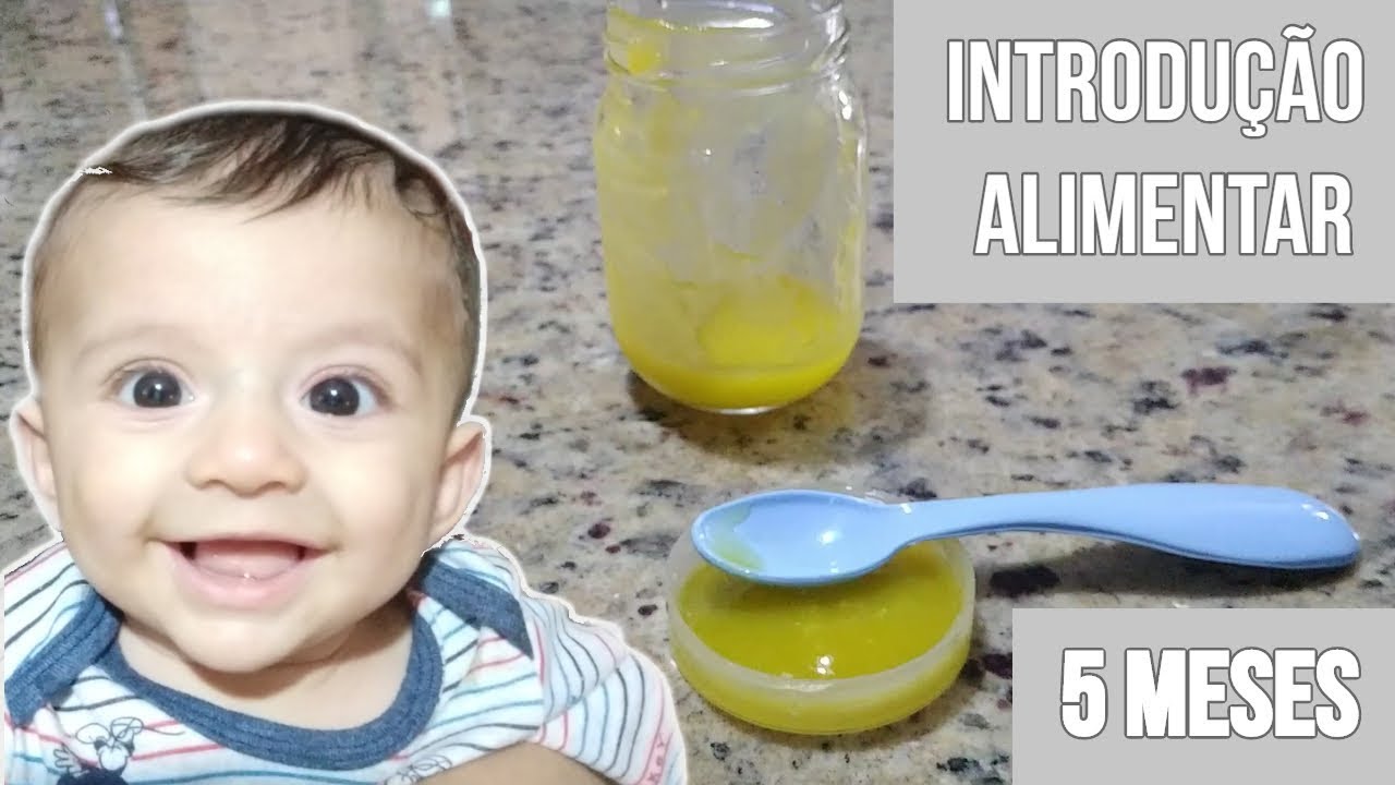 Introdução alimentar do bebê aos 5 meses