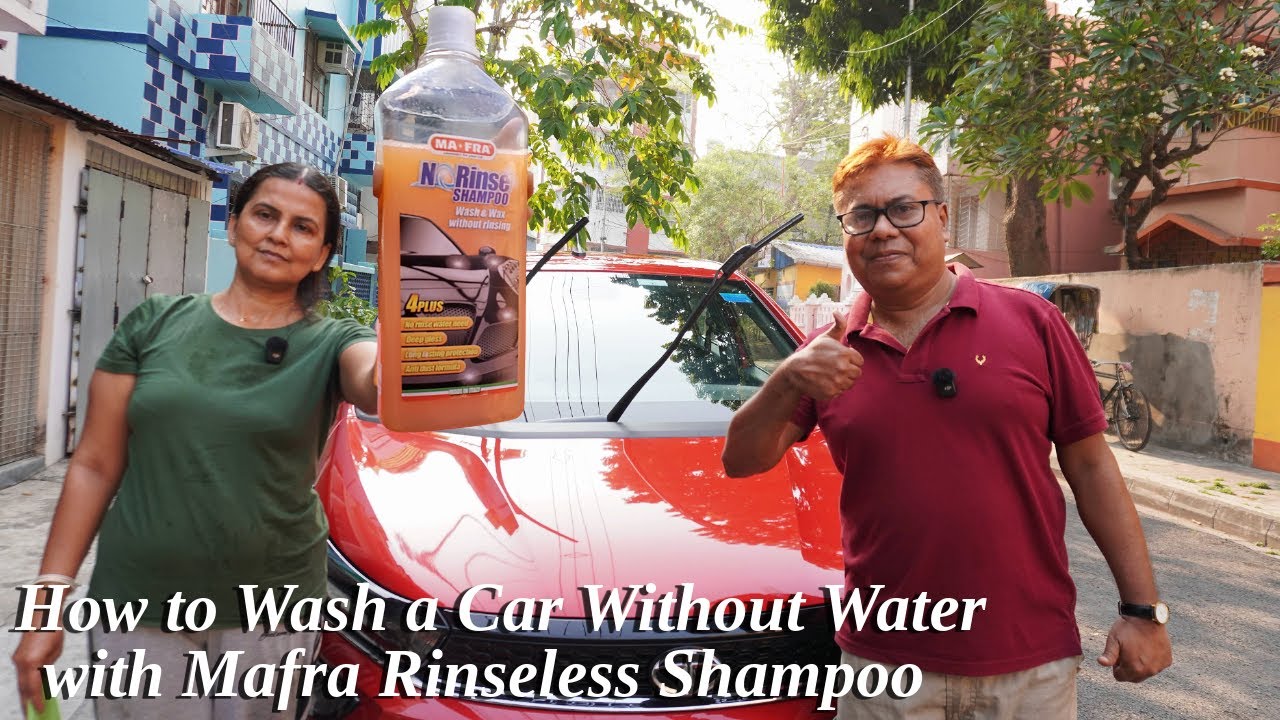 How to Wash a Car Without Water with Mafra Rinseless Shampoo 