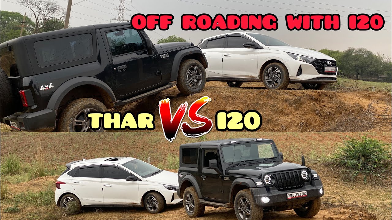 HYUNDAI I20 OffRoad VS THAR ❤️‍🔥🛻
