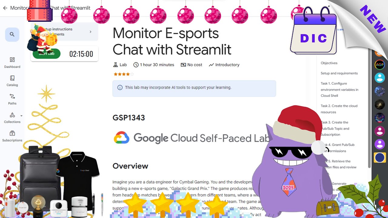 Monitor E-sports Chat with Streamlit  #2025 | #GSP1343 |#qwiklabs |#Solution