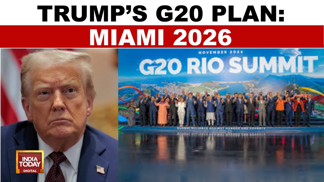 Donald Trump Announces Plan To Host G20 Summit In Miami In 2026 | U.S. News | India Today