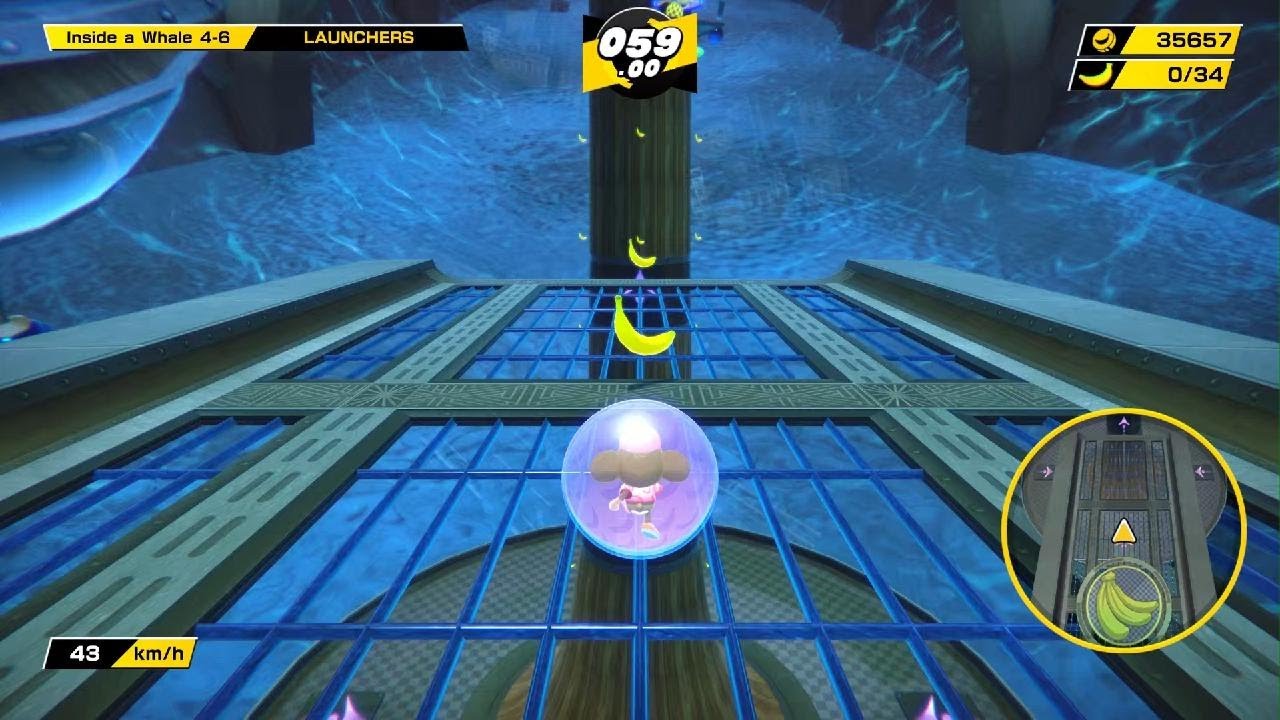 Inside A Whale 4-6 Launchers - Super Monkey Ball Banana Mania