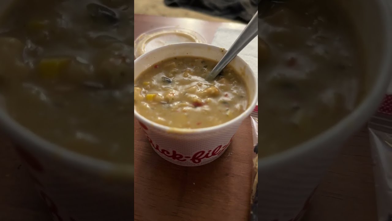 FIRST REACTION Chick-fil-a Chicken Tortilla Soup?! 🤔😮 