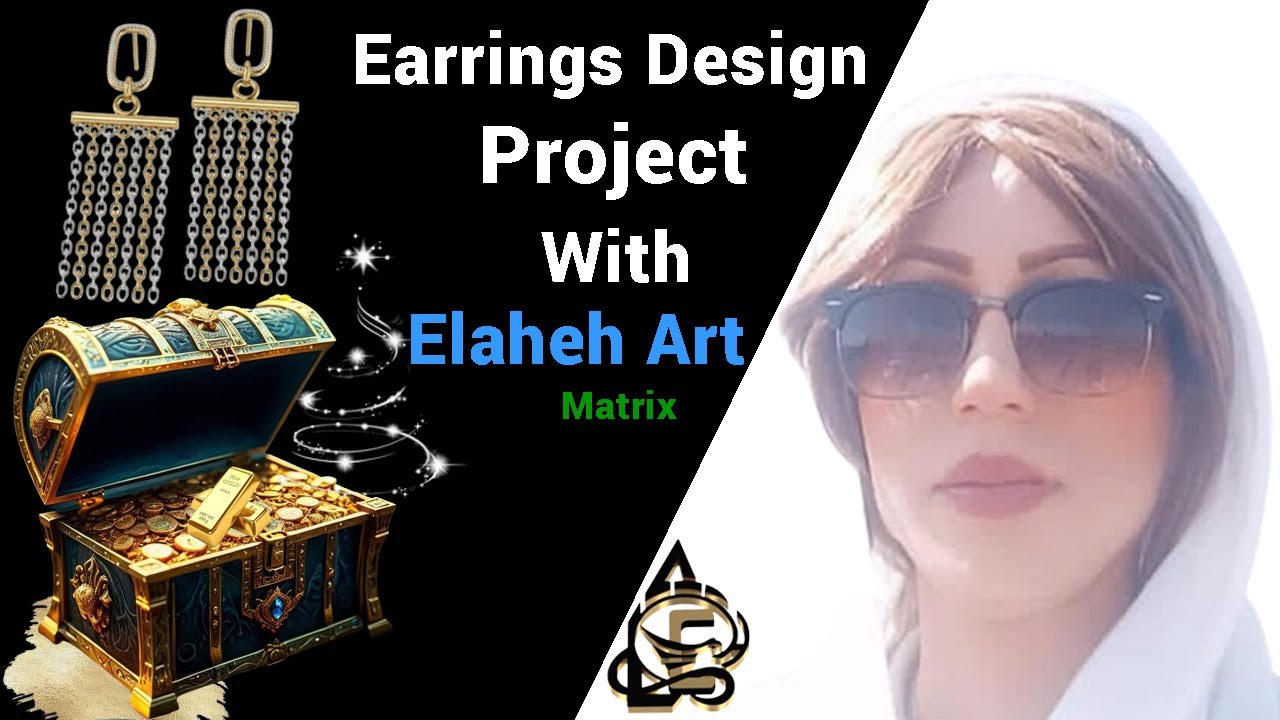 How to make Earrings with Software Matrix 9 jewellery design CAD || Rino || Matrix Tutorial