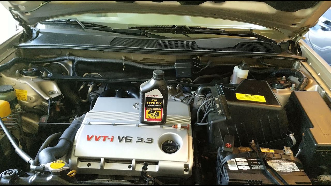 Замена трансмиссионной жидкости в двигателе Toyota 3.3L V6
