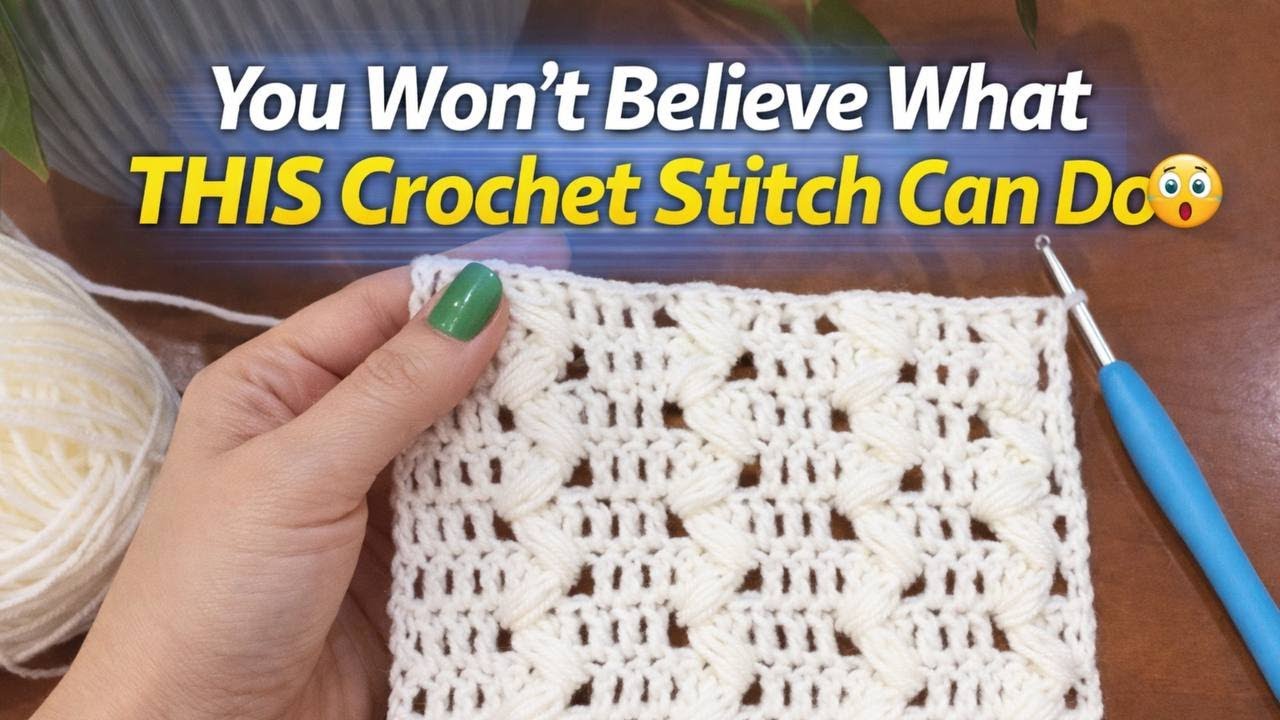 This Unique Crochet Stitch Is Shockingly Easy!