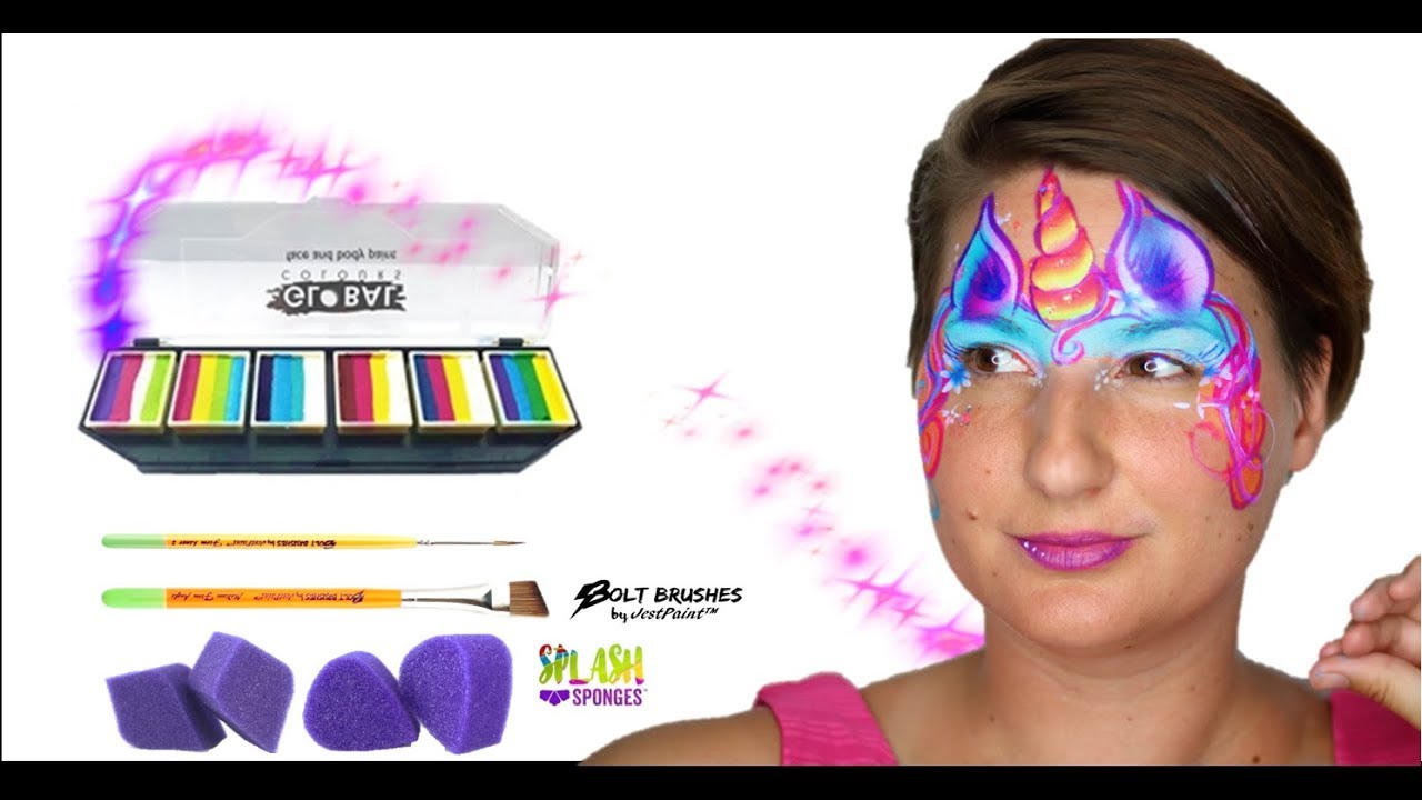 How to Face Paint  - Unicorn Face Painting Tutorial