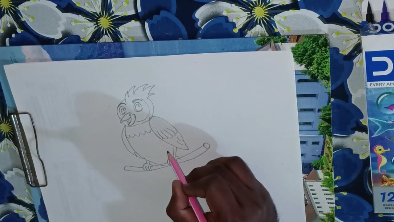 Learn how to draw a bird | Easy Step by Step | Paint Brush 🎨