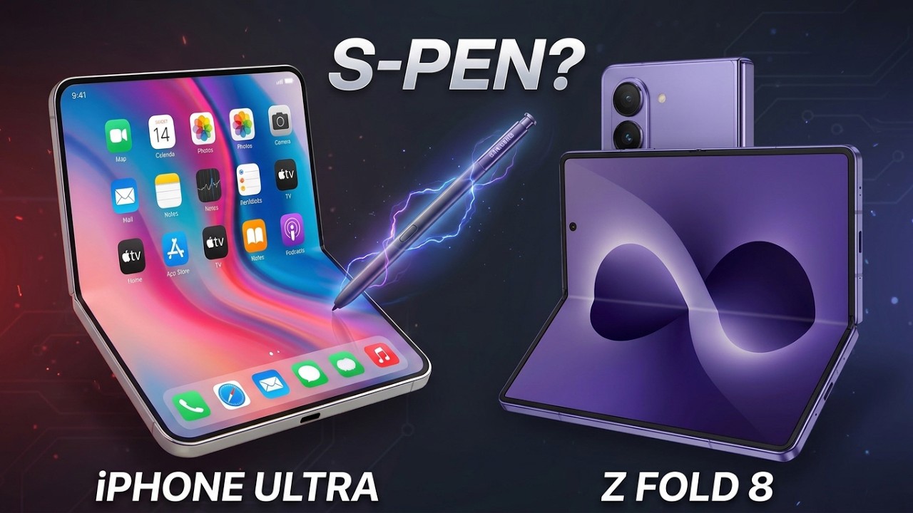 iPhone Ultra vs Z Fold 8: Can Apple Beat Samsung's S-Pen? #iPhoneUltra #galaxyzfold8 #zfold8ultra