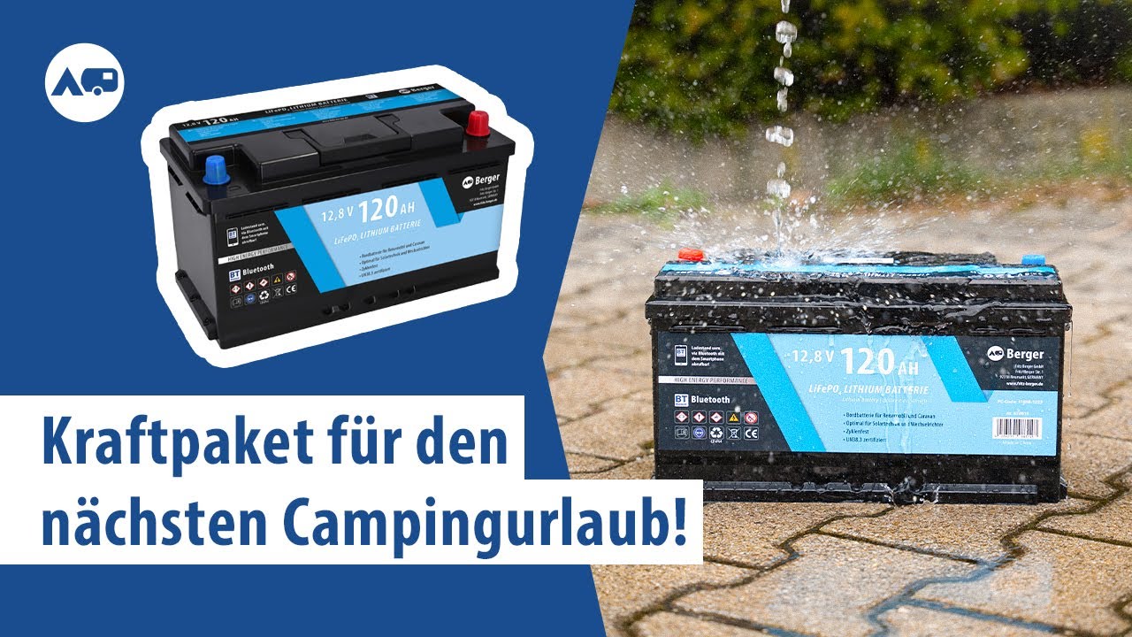 Leistungsstarke Batterie &ndash; Berger Lithium Batterie 120 Ah | Fritz Berger