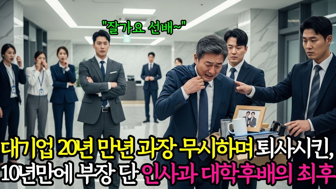 “대기업 20년을 버린 줄 알았던 만년과장… 10년 뒤, 인사권을 쥔 사람은 그였다” | 오디오북 | 반전사연 | 실화사연 | 인생이야기 | 사이다사연