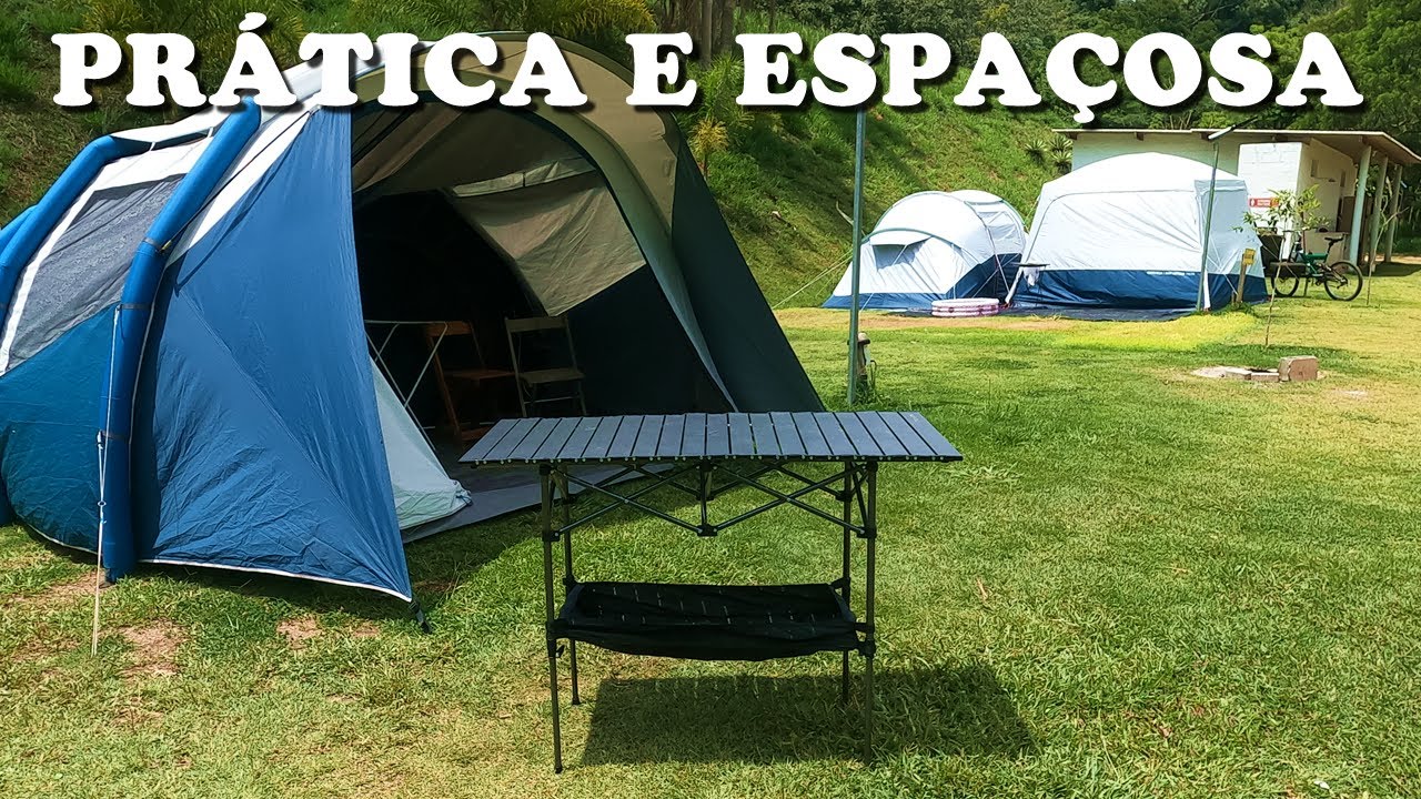 Mesa de Camping Incrível: Compacta, Leve e Super Útil!