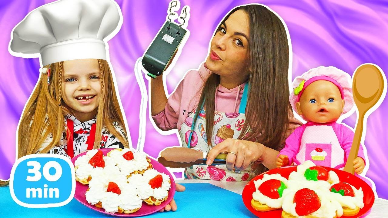 Juego de cocina con Maya y Lina. ¡Vamos a preparar postres!