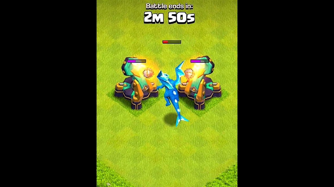 Electro dragon vs scattershot 😱 clash of clans #shorts #coc #clashofclans