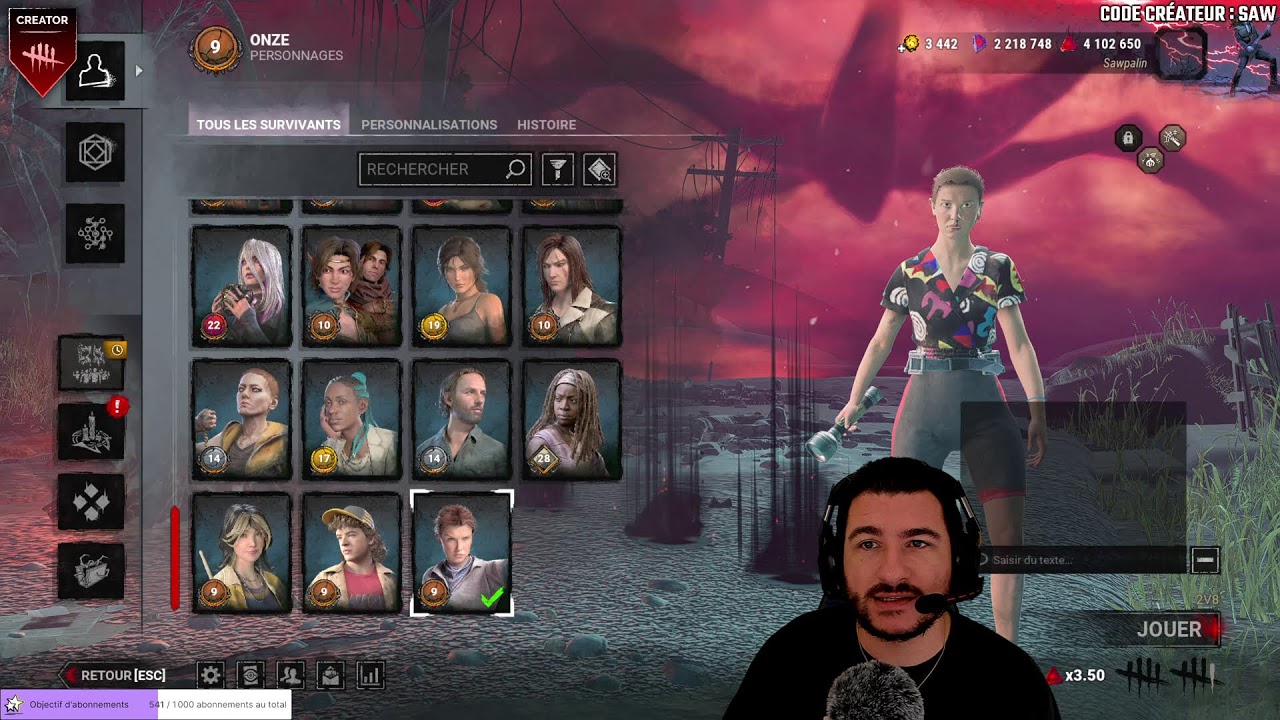 !comeback New Chapter !negan | !holy !st | Stream 2K | !code !mc [FR/PC] #DBDCreator @Sawpalin