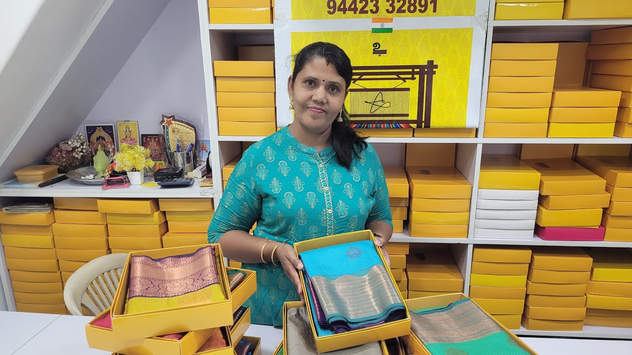 Stripes design Semi softsilk sarees Aadithya Handlooms Sirumugai +919363613977 #sirumugaisarees