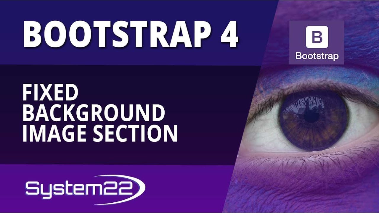 Bootstrap 4 Basics Fixed Background Image Section