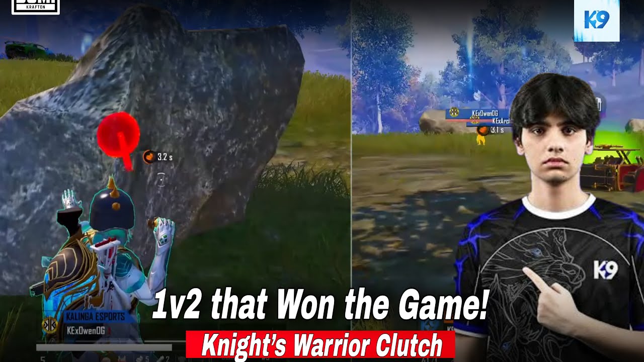 K9’s Knight Pulls Off the Impossible 1v2 in Last Circle 🤯 #BgisWildcard 