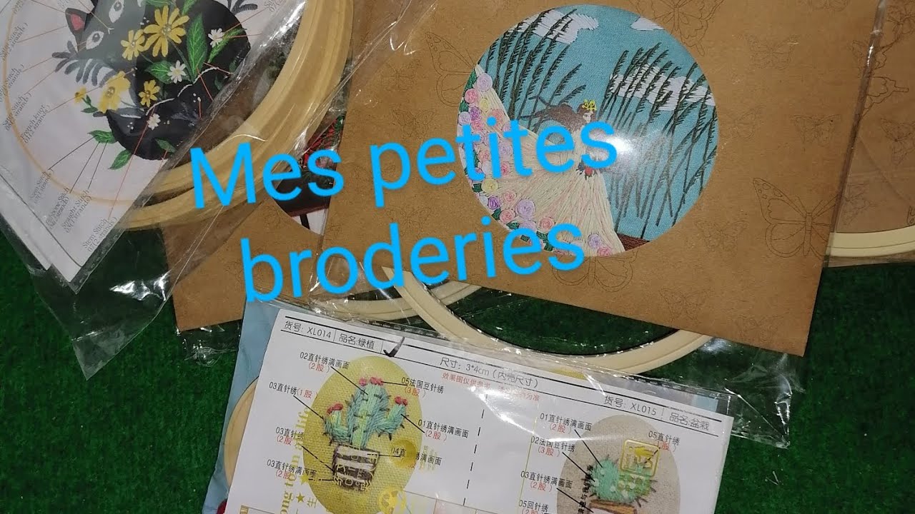 Présentation de kit de  #broderie traditionnelle #embroidery