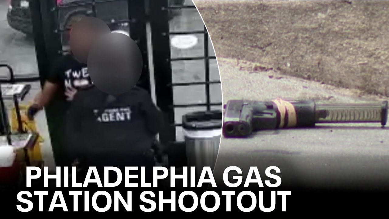 Gas station security guard injured, suspect killed in Philadelphia shootout