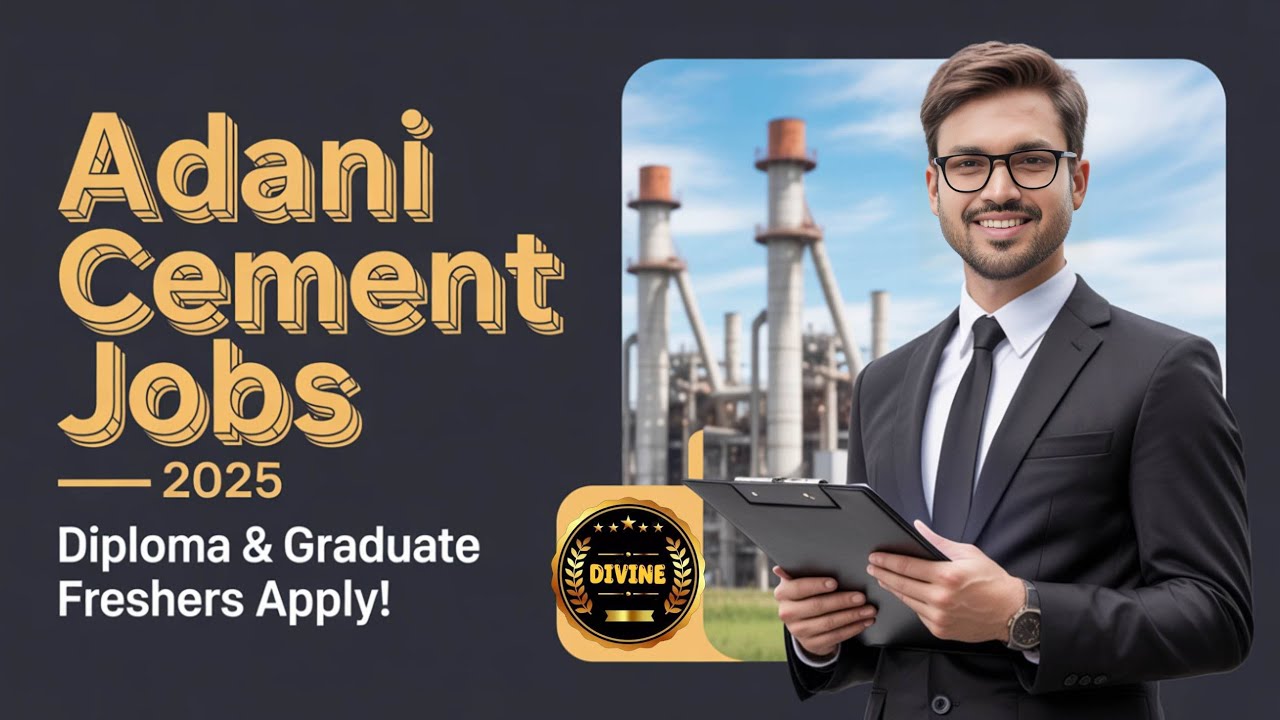 Adani Cement Hiring 2025 | Diploma & Graduate Jobs | Technical, Sales, EHS & Plant Roles | Apply Now